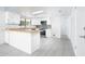 Spacious white kitchen with stainless steel appliances, light wood counters, and tile flooring at 562 W Keats Ave, Mesa, AZ 85210