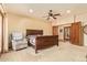 Well-appointed main bedroom with private entry and access to en-suite bathroom at 9121 W Quail W Trl, Queen Creek, AZ 85144