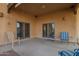 Relaxing outdoor patio area, perfect for enjoying desert scenery and the beauty of the outdoors at 9121 W Quail W Trl, Queen Creek, AZ 85144
