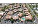 Aerial photo of condo community shows mature trees and beautiful common pool area at 10224 N 12Th Pl # 1, Phoenix, AZ 85020