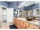 Main bathroom featuring dual vessel sinks, vanity, and a luxurious shower at 12442 N Via La Playa --, Fountain Hills, AZ 85268