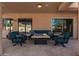 Comfortable outdoor seating on a covered patio with fireplace for relaxation and entertaining at 12442 N Via La Playa --, Fountain Hills, AZ 85268