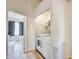 Convenient laundry room featuring a modern washer and dryer with easy access to the Primary bedroom at 1600 N Saba St # 177, Chandler, AZ 85225