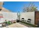 Fenced-in patio space with ample room for seating and outdoor enjoyment at 1600 N Saba St # 177, Chandler, AZ 85225