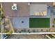 A bird's-eye view of a brick patio, a small section of turf, and desert landscaping at 2004 W Kristal Way, Phoenix, AZ 85027