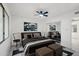 Bedroom featuring a mirrored closet and a luxuriously adorned bed at 2004 W Kristal Way, Phoenix, AZ 85027