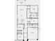 Detailed floor plan showcasing a spacious layout with a flex room and open-concept living area at 25132 N 171St Ln, Surprise, AZ 85387