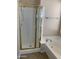 A bathroom with a glass enclosed shower and a separate soaking tub with chrome finishes at 3517 N Paseo Del Sol --, Mesa, AZ 85207