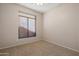 Bedroom with carpet flooring, neutral paint, one window and a ceiling fan at 3517 N Paseo Del Sol --, Mesa, AZ 85207