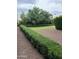 Well-maintained backyard featuring manicured hedges, lush greenery, and gravel landscaping, providing privacy and serenity at 4145 E Libby St, Phoenix, AZ 85032