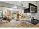 Kitchen overlooking a sun-lit living room and bedroom for easy living at 4800 N 68Th St # 263, Scottsdale, AZ 85251
