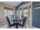 Bright dinette with bay windows, and comfortable seating for casual dining and entertaining at 650 N Hawes Rd # 2873, Mesa, AZ 85207