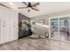 Sitting area with access to the backyard, bright light, and custom storage at 950 W Cooley Dr, Gilbert, AZ 85233