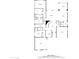 Floor plan shows layout of first floor, including kitchen, living room and garage at 9960 E Strobe Ave, Mesa, AZ 85212