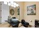This powder room showcases a modern vanity with a glass bowl sink and a black toilet at 14725 N Mariposa Ct, Fountain Hills, AZ 85268