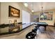 Game room with a wet bar, pool table, and modern decor at 14725 N Mariposa Ct, Fountain Hills, AZ 85268