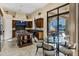 Bright, open kitchen featuring a central island and sliding doors to a patio at 14725 N Mariposa Ct, Fountain Hills, AZ 85268