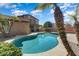Inviting backyard with a sparkling pool and beautiful landscaping, perfect for outdoor living at 15260 W Alexandria Way, Surprise, AZ 85379