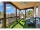 Covered patio featuring outdoor seating with view to the neighborhood at 15260 W Alexandria Way, Surprise, AZ 85379