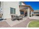 Back patio with room for outdoor dining and entertaining at 16763 W Adams St, Goodyear, AZ 85338
