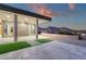 A covered back porch provides panoramic views of the surrounding desert landscape at 26885 N 87Th Dr, Peoria, AZ 85383