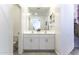 Clean, well-lit bathroom with double vanity and ample storage at 281 S San Gregorio Ln, Casa Grande, AZ 85194