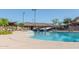 Community pool with slides and zero entry at 281 S San Gregorio Ln, Casa Grande, AZ 85194