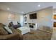 Comfortable living room with TV and modern decor at 4303 E Cactus Rd # 308B, Phoenix, AZ 85032