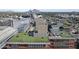 An aerial view of rooftop patio on a modern building with city and mountain views at 4808 N 24Th St # 1305, Phoenix, AZ 85016