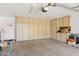 Spacious garage with built-in cabinetry, ample storage, and convenient access to the home at 10076 E Calle De Cielo E Cir, Scottsdale, AZ 85258