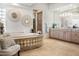 Bathroom features built-in tub and separate vanities at 10379 E White Feather Ln, Scottsdale, AZ 85262