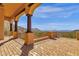 Scenic balcony boasting brick flooring, stylish railings, and breathtaking views of the desert landscape at 14675 E Paradise Dr, Fountain Hills, AZ 85268