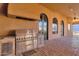 Outdoor kitchen features a built-in grill and countertop space at 14675 E Paradise Dr, Fountain Hills, AZ 85268