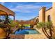 Backyard pool view of desert estate at 14675 E Paradise Dr, Fountain Hills, AZ 85268