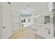 Bright bathroom with a separate shower, soaking tub, and double sink vanity at 16018 N 17Th Way, Phoenix, AZ 85022