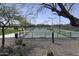 Scenic view of the Anthem pickleball courts surrounded by desert landscape and amenities at 42209 N 46Th Ln, Phoenix, AZ 85086