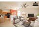 Open-concept living area with a combination of kitchen, dining, and Gathering spaces at 750 S Cholla St, Gilbert, AZ 85233