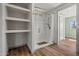 Modern bathroom features a tiled shower with glass door and built-in shelving at 3104 E Broadway Rd -- # 287, Mesa, AZ 85204
