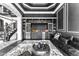 Elegant bar area featuring custom cabinetry, wine storage, and stylish decor at 3446 E Knoll St, Mesa, AZ 85213