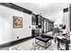 Cozy living room with custom shelving and dark accents offers a comfortable and stylish area at 3446 E Knoll St, Mesa, AZ 85213