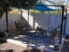 Cozy patio with comfortable seating and a stylish area rug, perfect for outdoor gatherings at 4150 E Harvard Ave, Gilbert, AZ 85234