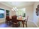 Cozy dining area featuring a wood table and natural light from surrounding windows at 6044 E Hodges St, Cave Creek, AZ 85331