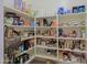 Walk-in pantry with lots of shelving for food storage and appliances at 6044 E Hodges St, Cave Creek, AZ 85331