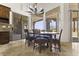 Eat-in kitchen dining with backyard view at 7603 E Soaring Eagle Way, Scottsdale, AZ 85266