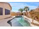 Inviting backyard pool with lush landscaping and privacy at 10718 E Secret Canyon Rd, Gold Canyon, AZ 85118