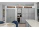 Elegant kitchen with gray cabinets, a beverage fridge, and a modern design, perfect for entertaining at 14741 E Mountain Majesty --, Fountain Hills, AZ 85268