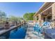 Inviting pool area with lounge chairs and manicured landscaping at 14741 E Mountain Majesty --, Fountain Hills, AZ 85268