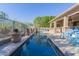 Private swimming pool with a covered patio and seating area at 14741 E Mountain Majesty --, Fountain Hills, AZ 85268