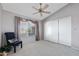 Spacious bedroom with vaulted ceiling, neutral tones, and abundant natural light at 1847 Leisure World --, Mesa, AZ 85206