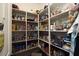 Walk-in pantry with organized shelving, offering plenty of storage space for food and household items at 20520 E Mockingbird Dr, Queen Creek, AZ 85142